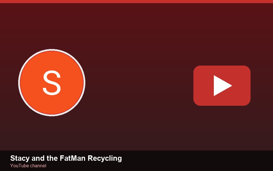 Stacy and the FatMan Recycling YouTube channel avatar and branding