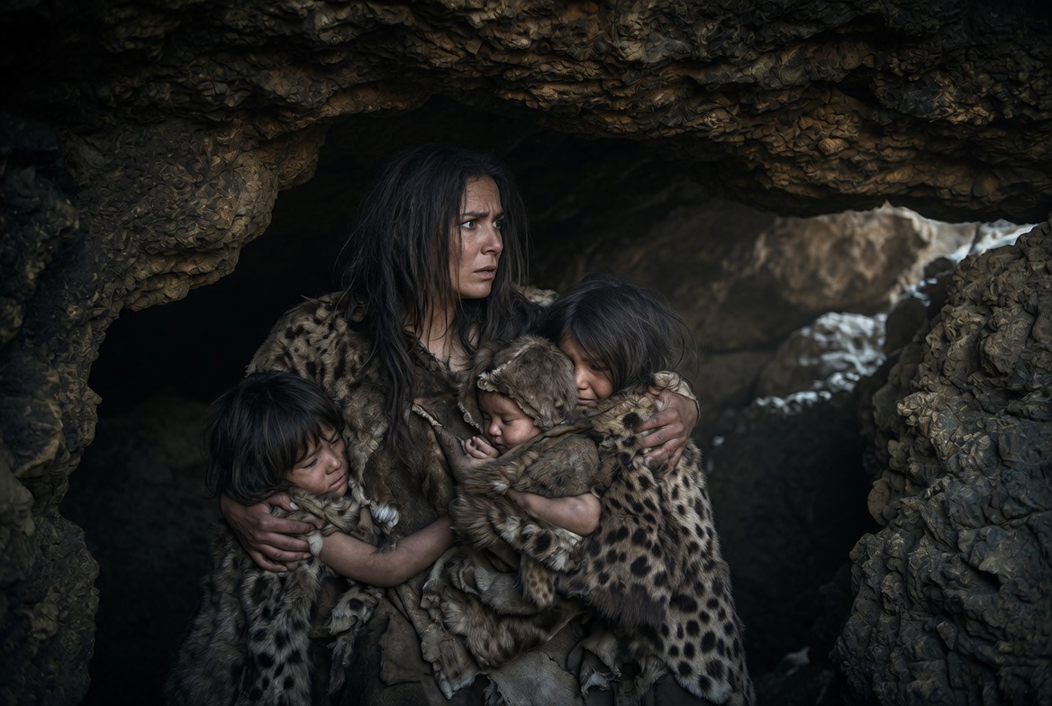 prehistoric-mother-children-cave-e80784.jpg